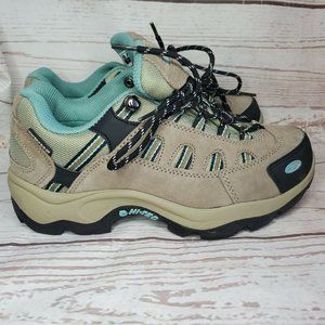 Hi-Tec Women's Size 8 Hiking Bandera Low Brown Teal Lace Up Waterproof Sneakers